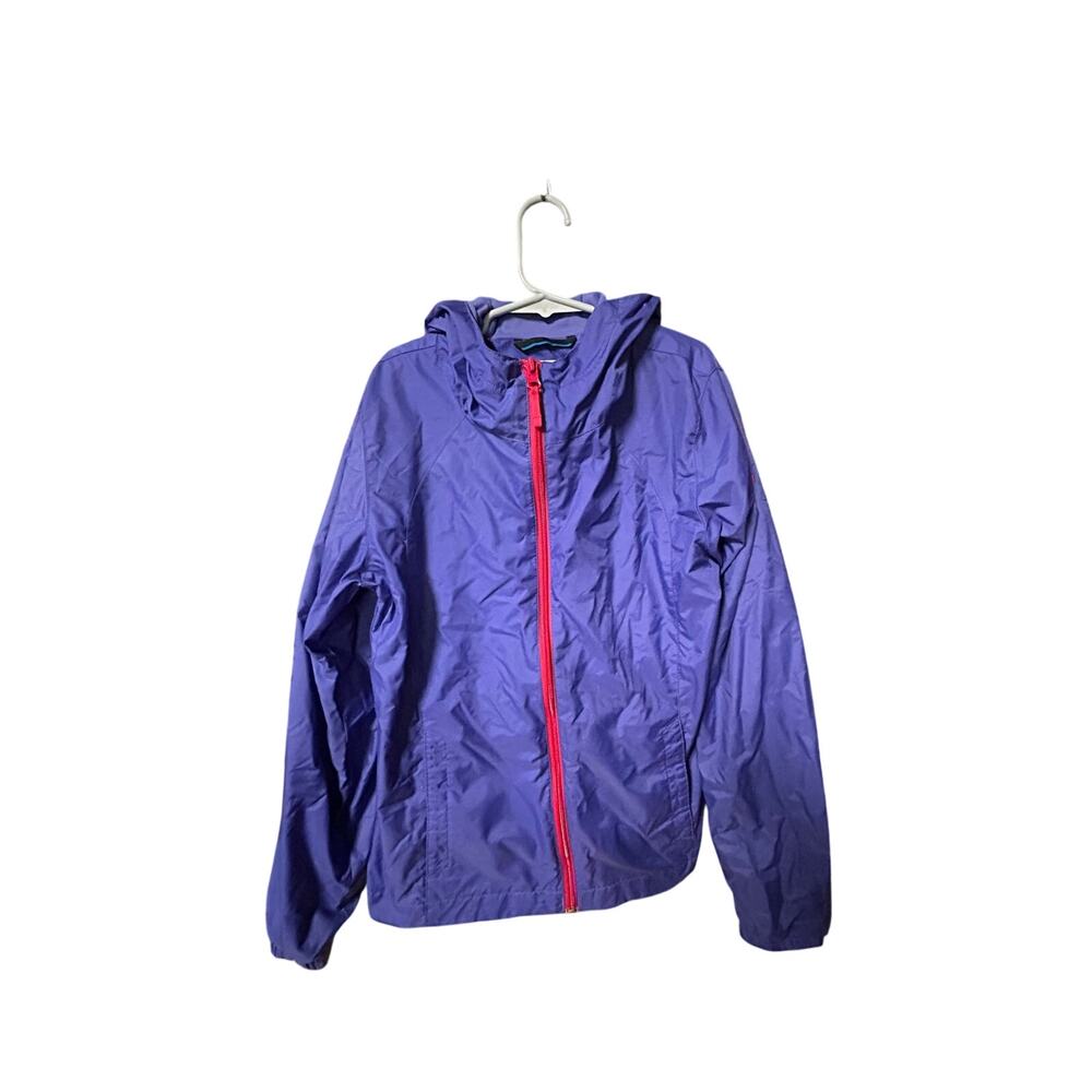 Youth medium 8-10 purple Columbia lightweight windbreaker zip up jacket w hood